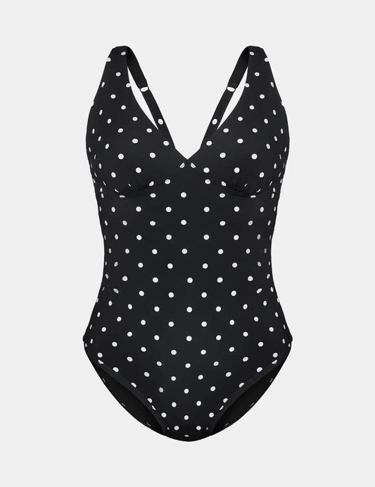 Leakproof Sculpt Deep V One Piece Swimsuit